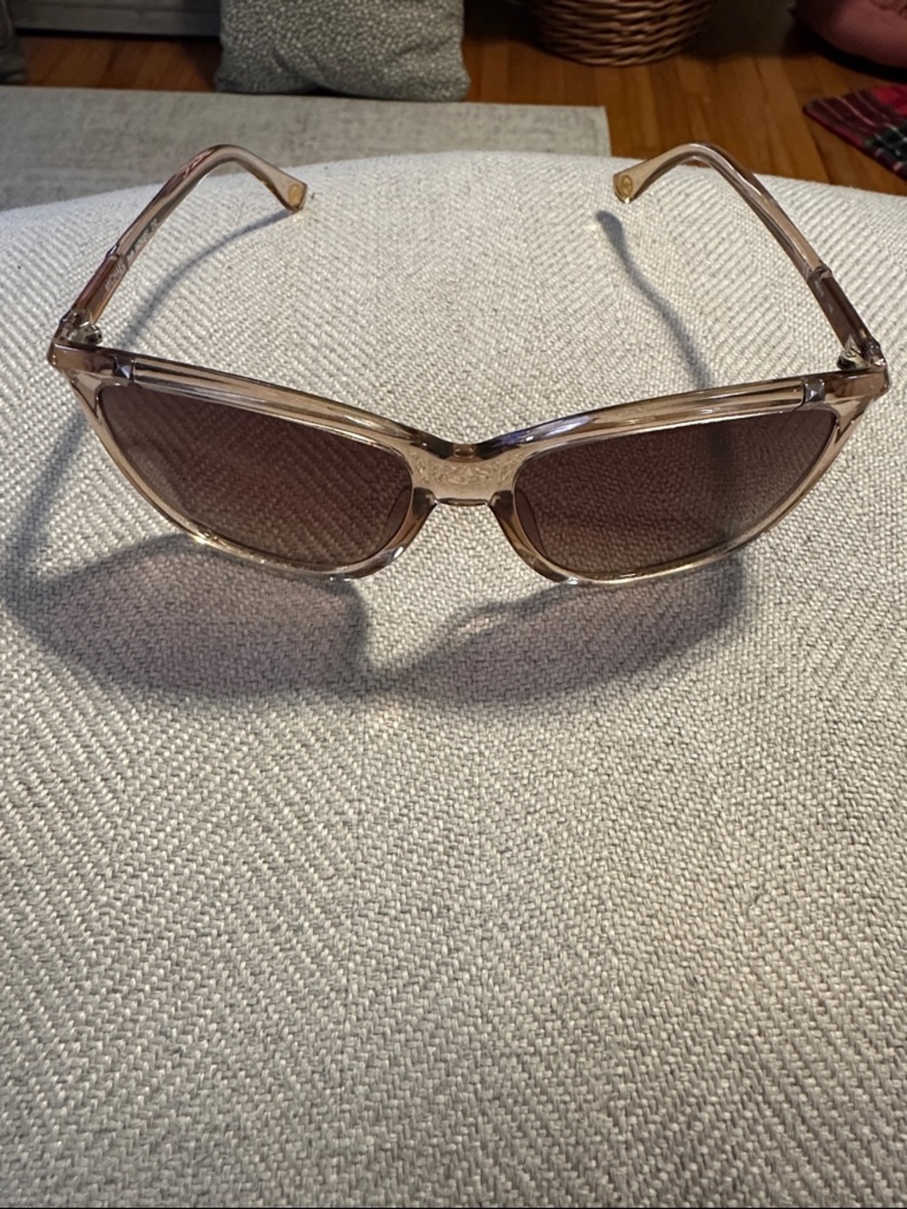 Michael Kors Clear Tortoiseshell Frame Sunglasses with Brown Lenses - Picture 3 of 7